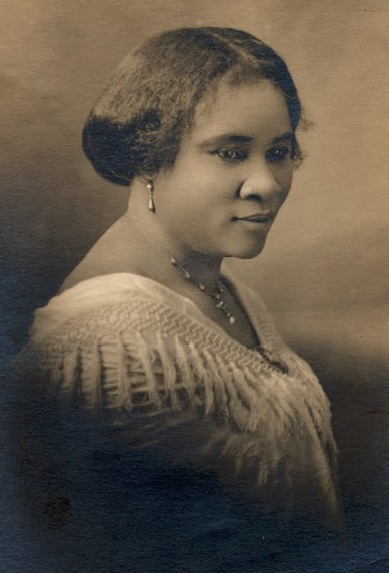 Madam CJ Walker face circa 1914