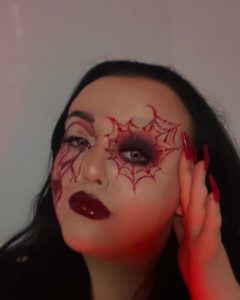 Liberty's make-up look for #vtcttrickortreat halloween competition